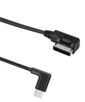 AMI Music Interface Type C Adapter Aux Cable 2 In 1 Charging And Music Playback For MMI 3G Plus Systems close-up showing Type-C connector