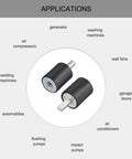 M6 Rubber Mounts Vibration Isolators Shock Absorbers 20 x 25mm Set Of 8 for DIY Projects and Gear Vibration Dampening