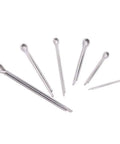 100 Piece 304 Stainless Steel Cotter Pin Clip Fastener Assortment Kit For Automotive Mechanics And Small Engine Repair Six Size Set M1.5x25 M2.5x25 M2.5x40 M3.2x30 M3.2x40 M4x60 Corrosion Resistant Anti Rust For Cars Trucks Power Equipment Garage Tools