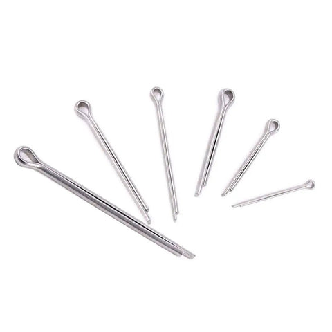 100 Piece 304 Stainless Steel Cotter Pin Clip Fastener Assortment Kit For Automotive Mechanics And Small Engine Repair Six Size Set M1.5x25 M2.5x25 M2.5x40 M3.2x30 M3.2x40 M4x60 Corrosion Resistant Anti Rust For Cars Trucks Power Equipment Garage Tools