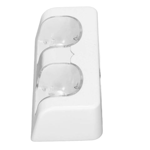 Top view of Portable Dual Charging Dock For Controllers And More Quiet No Fuss Charging Station in white