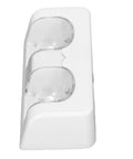 Dual Controller Charging Dock With 2800mAh Battery Pack, Fast Charge Station, white ABS stand, top view