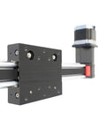 Heavy Duty Dual Axis Linear Actuator Electric XYZ Motion Platform Long Stroke Belt Drive Motor close-up of actuator mechanism.