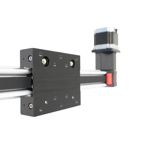 Heavy Duty Dual Axis Linear Actuator Electric XYZ Motion Platform Long Stroke Belt Drive Motor close-up of actuator mechanism.