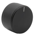 Heavyweight 38MM Solid Aluminum Rotary Volume Control Knob for HiFi Audio Amplifier DAC Turntable and Receiver, black finish.