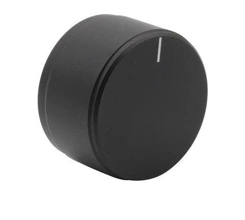 Heavyweight 38MM Solid Aluminum Rotary Volume Control Knob for HiFi Audio Amplifier DAC Turntable and Receiver, black finish.
