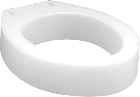 Elongated Toilet Seat Riser Adds 3.5 Inches For Easier Bending And Sitting Bolt On And Easy Install Under Existing Seat
