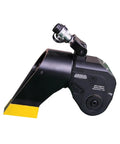 Industrial Grade Smooth Operator Built Like A Tank Rugged Pro Hydraulic Torque Wrench with square drive socket and swivel hose.