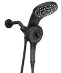Magnetic Shower Faucet With Handheld Sprayer Easy Docking Two In One Dual Shower Head And On Off Switch For Water Saving 1.8 GPM Matte Black