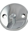 Chrome Bathtub Overflow Plate With Trip Lever Replacement For 2 Inch Tub Drain Easy Install No Fuss Durable Hardware 1 Pack 80991
