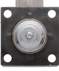 Front view of Trailer Spindle For 3500 Lb Axle With EZ Lube Weld On Drop Style 4 Inch Brake Flange Compatible With Bearings Kit L44649 10 And L68149 11