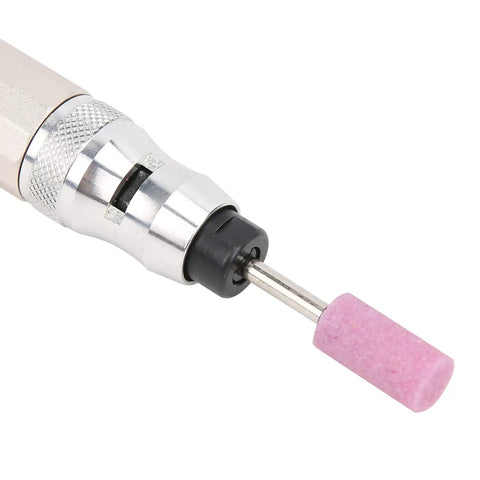Close-up of Built Like A Tank Air Micro Die Grinder With Triple Bearing Shaft And Pure Copper Motor providing precision grinding.