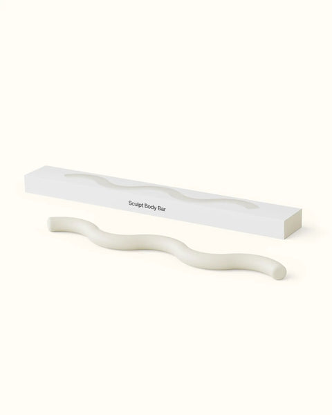 Weighted Body Bar For Your Home Gym Grind - All In One Barbell with durable ivory finish displayed with packaging