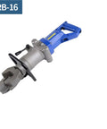 AOXHUGB Electric Rebar Bender For Steel Bars And Threaded Pipe, portable machine with blue handle, suitable for construction.
