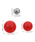 Hands On Pendulum Ball Physics Kit For Classroom Labs with steel and plastic balls showcasing sizes for visual learning.