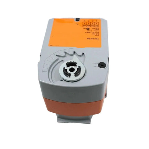 Heavy Duty Rock Solid Spring Return Ball Valve Actuator With Slick Modulating Control for AC 24V DC 24V systems from top view.