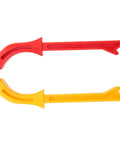 Red and yellow push sticks 2 pack for woodworking safety push blocks for table saws durable carpentry tools set with strong grip