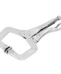 Heavy Duty C Clamp Locking Pliers With Adjustable Jaw For Welding And Grinding Projects Made From Tough 55# Steel With Sandblasted Finish