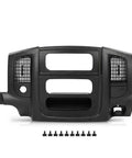 Black PIT66 dash center radio bezel with storage box for Dodge Ram 1500 2002–2005 and Ram 2500/3500 2003–2005
