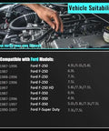Compatibility chart for Vacuum Power Brake Booster 54-74400 For Ford F250 F350 Trucks 1987 1997 Without Master Cylinder