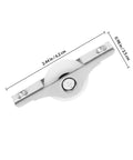Heavy Duty Nylon Sliding Door Rollers Featuring Solid Double Bearing Wheels 25MM smooth glide hardware for patio use, showing 25mm size and dual bearing.