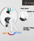 Shower System With Tub Spout And Wall Mount Chrome Finish, Rainfall Showerhead Plus Handheld Spray, Single-Handle Hot And Cold Mixer