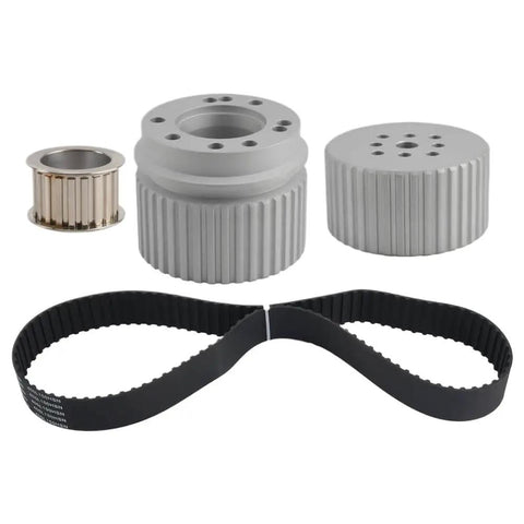 High Performance Water Pump Pulley Kit With Long Gilmer Belt Drive Made From Lightweight Billet Aluminum For Small Block Chevy 287 Sbc Engines For Hot Rods And Street Rides, billet pulleys and belt