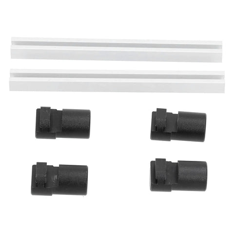 Aluminum Alloy Bench Dogs 2 Piece Stop Board Anodized 20mm Woodworking Workbench Stops for Positioning and Fixing with Sliding Design