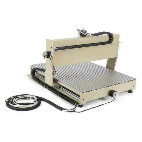 USB Four Axis CNC 6090 Router Kit With MACH Control Heavy Duty Water Cooled VFD Spindle 1.5W ER11 Chuck frame view
