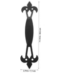 Black Iron Cabinet Door Handles For Dresser Drawers And Wardrobes, Vintage Metal Pulls For Kitchen Cupboards, front view