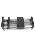 Top view of Rock Solid Double Rail Sliding Table With SFU 1204 Ballscrew For Slick XYZ Axis Motion Stage Dead On Precision CNC Platform.