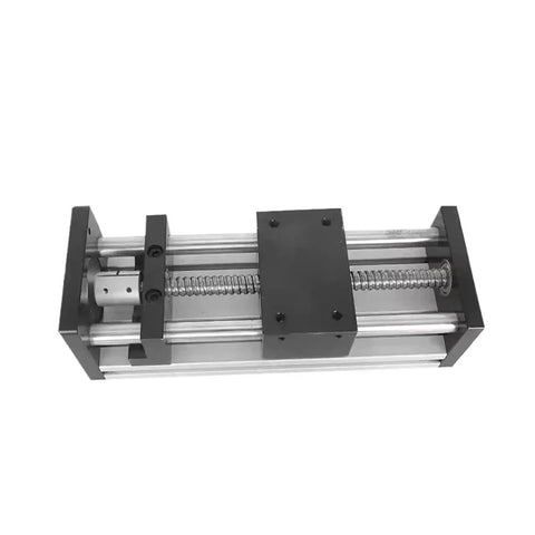 Top view of Rock Solid Double Rail Sliding Table With SFU 1204 Ballscrew For Slick XYZ Axis Motion Stage Dead On Precision CNC Platform.