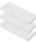 Top Shelf White Pre Filter Replacement Sponge For Portable Smoke And Fume Extractors With Elite Particle Trapping And Moisture Resilience That Nails Every Soldering Session Year Round, three white foam sponges stacked.