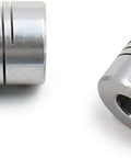 Dope Aluminum Shaft Connector Flexible Coupling 5x8mm Jaw Fit For CNC Motor Encoder Lead Screws Light Duty Machine Tools OD 19x25, silver
