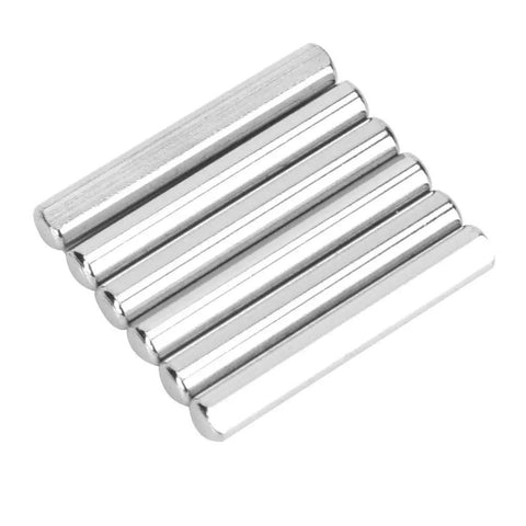 Six Pack Stainless Steel D Shaft Rods 40mm By 6mm Heavy Duty Metal Rods For Toy Cars Gear Axles Robotics And Industrial Machinery Secure Fit