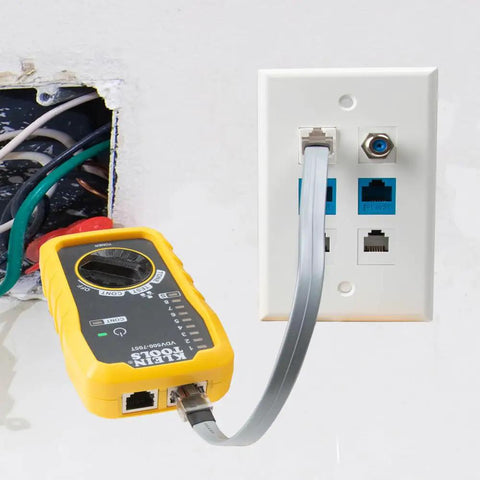 Wire Tracer Tone Generator And Probe Kit for Ethernet Telephone coax cables connected to network wall plate