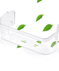 Clear plastic Easy Install Side By Side Fridge Door Bin Replacement Fits Bottom Two Shelves Models 242126602 4547407 PS12364199