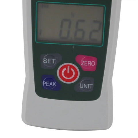 5N To 50N Mini Digital Push Pull Force Tester Meter With Built In Sensor For Laboratories Ultra Precise Force Gauge For Material Testing Versatile Lab Gear For Product Development And Research, front display and control buttons