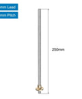 Beefy 250mm Stainless Steel TR8x8 Lead Screw With 8mm Lead And 2mm Pitch Plus T8 Brass Nut For 3D Printer Z Axis And CNC Machines Acme Thread