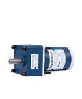Compact 12V 24V DC Motor With Gear Reduction And Adjustable Speed For Small Conveyor Belts, side view showing motor details.