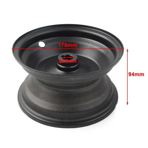 6 Inch 145 70 6 Black Wheel Rim For Go Kart Off Road Dirt Pit Bike Aluminum Durable Rim With Easy Install And Strong Fitment