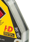 Close-up of the Adjust O Heavy Duty Magnetic Square With On Off Switch For Metalworking 65 LB Pull Ideal For 45 And 90 Degree Setup