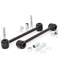 Rear Sway Bar Links For 2007 To 2018 Jeep Wrangler JK With 2.5 To 4 Inch Lift Heavy Duty Black Powder Coat Easy At Home Install Durable Suspension Upgrade Model 1134 with hardware