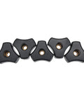 5 Pack M8 T Track Bolt Kit With Knob And Washers For Woodworking Jigs And Fixtures, 100mm Bolts, T Slot Bolts, Fits Tracks Knob Tops
