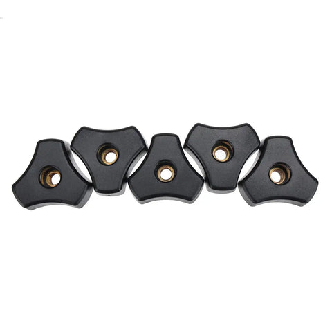 5 Pack M8 T Track Bolt Kit With Knob And Washers For Woodworking Jigs And Fixtures, 100mm Bolts, T Slot Bolts, Fits Tracks Knob Tops