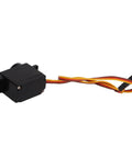 Lightning Fast 5G Micro RC Servo Motor For Axial SCX24 with connectors and wiring, compact size for tight builds.
