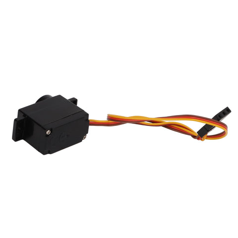 Lightning Fast 5G Micro RC Servo Motor For Axial SCX24 with connectors and wiring, compact size for tight builds.