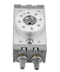 Built Tough 15mm Rotary Pneumatic Cylinder, M5x0.8 Thread, Compact Size, 180 Degree Rotation, Aluminum Alloy, Industrial Grade