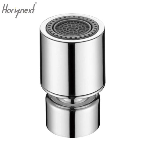 Chrome Kitchen Faucet Aerator With 360 Degree Swivel Sprayer Attachment Dual Flow No Splash Nozzle Tap Extender