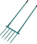 Heavy Duty 5 Tines Broad Fork Garden Tool, 55 Inch Long U Shaped Hand Tiller, 20 Inch Wide For Cultivating And Aerating Clay Soil